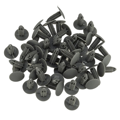 50 x 1/4" Hole Plastic Fasteners Clips for Hyundai Sk