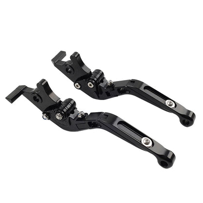 Black Extendable Brake Clutch Levers for Kawasaki Ninja 650R ER6F ER6N (2006-2018)