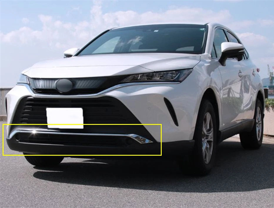 Chrome Front Lower Bumper Grille Cover Trim for Toyota Harrier Venza (2020-2024)
