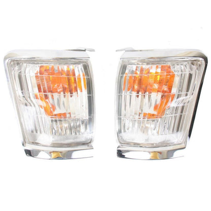 Corner Lamp Turn Light Chrome L+R Fits Toyota HiluxTiger  UTE Pickup 1998-01 D06