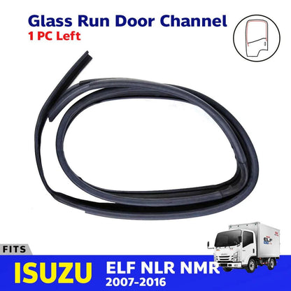 Glass Run Door Channel Weatherstrip Left Fits Isuzu ELF NQR NLR Truck 2007-16