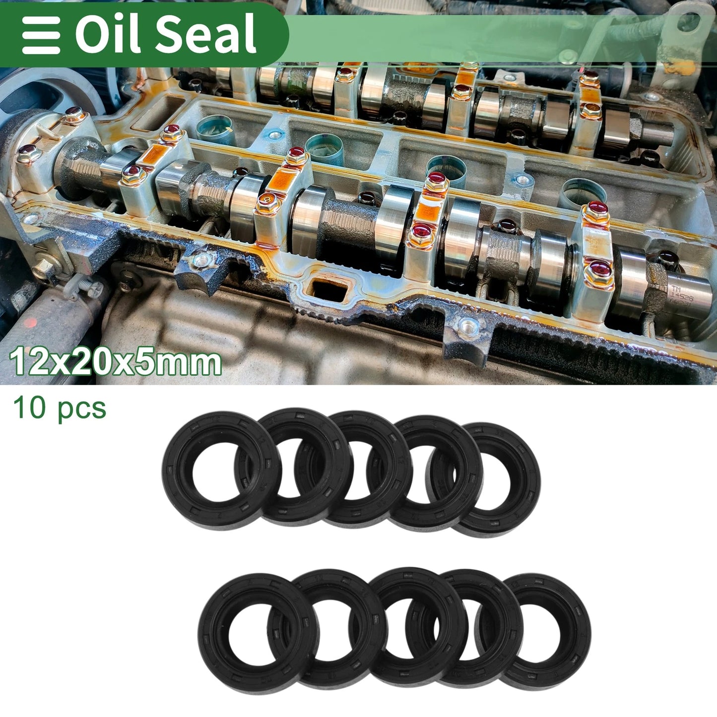 Oil Seal / 12x20x5mm / Rotary Shaft Seal