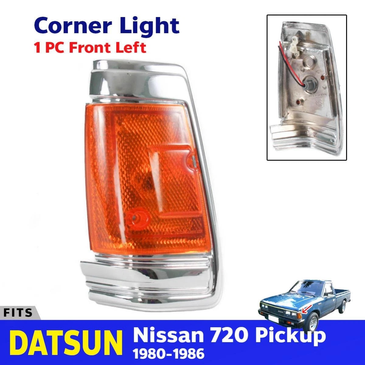 Corner Light Turn Lamp LH Fits Nissan Datsun 720 Yue Loong Pickup 1980-86 D06
