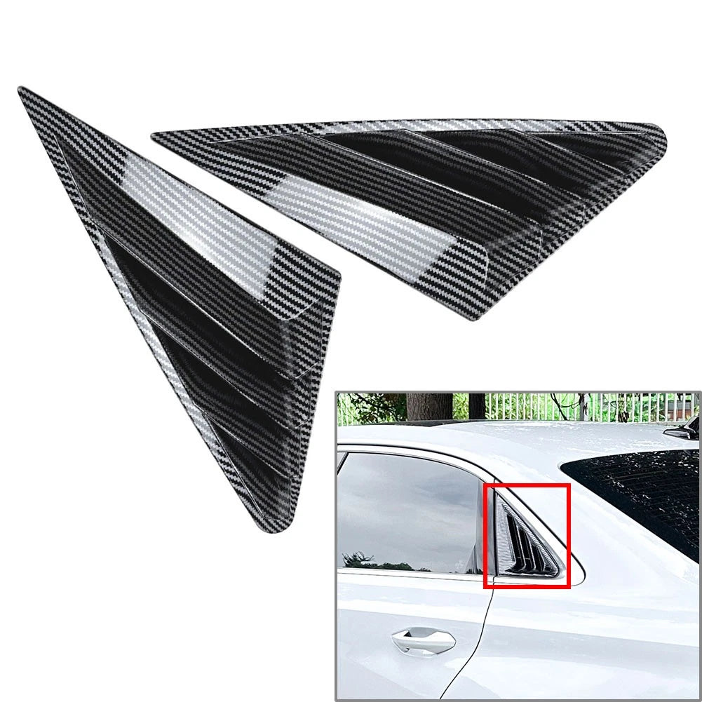 Carbon Fiber Rear Window Louvers Cover for Audi A3 Sedan (2021-2024)