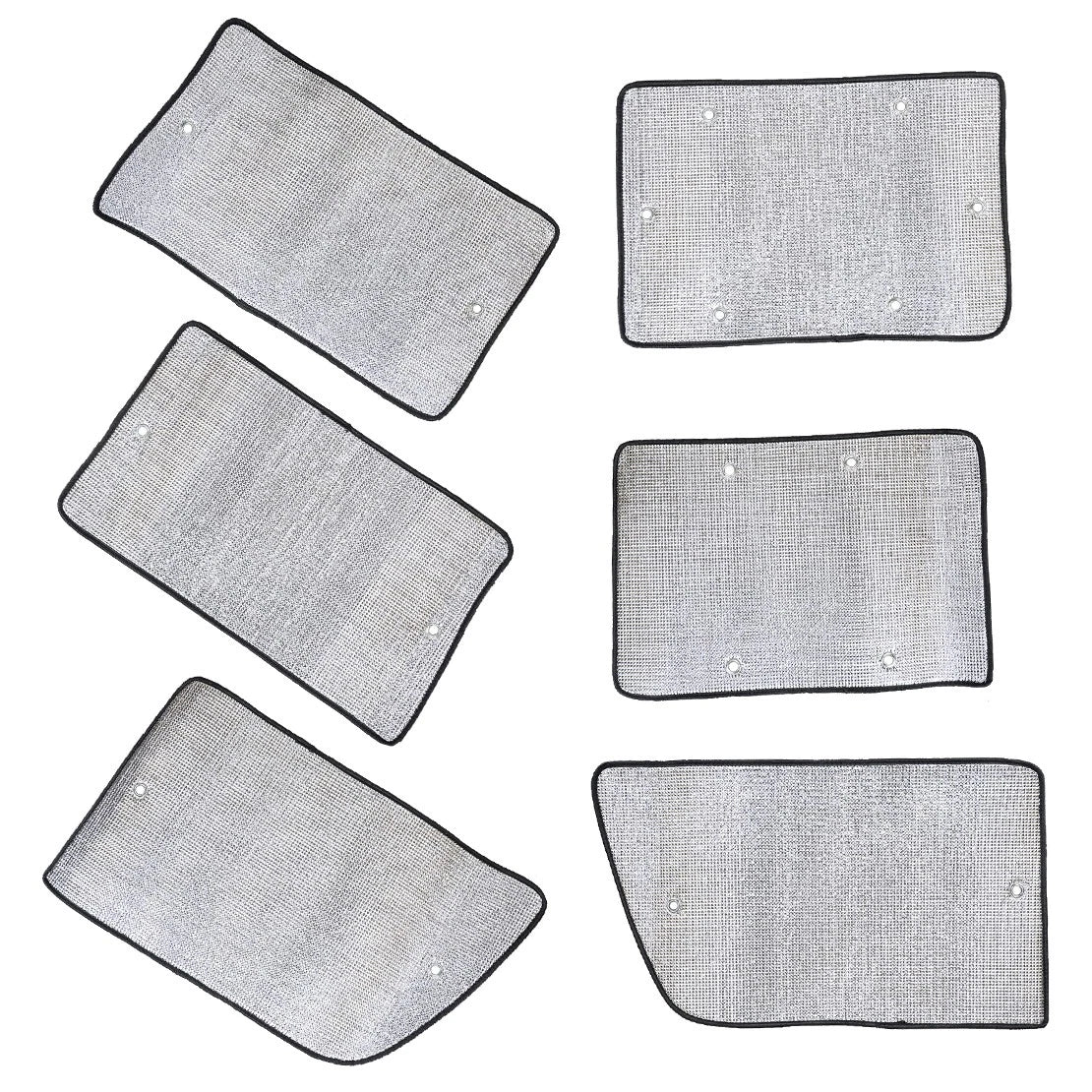 6 x Side Window Sun Shades for Jeep Wrangler 4 Door (2007-2017)