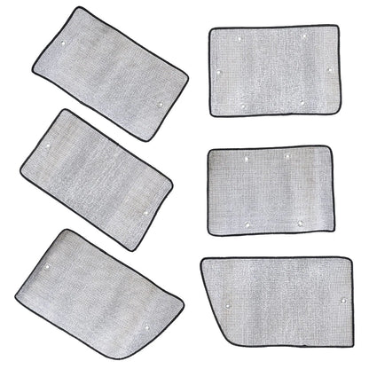 6 x Side Window Sun Shades for Jeep Wrangler 4 Door (2007-2017)