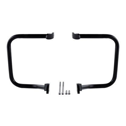 Chrome/Black Saddlebag Guard Rail Crash Bar for Harley FLST FLSTC (2000-2017)