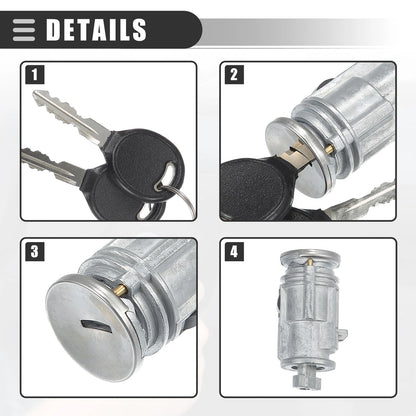 Ignition Switch Lock Cylinder with 2 Keys for Dodge Dakota