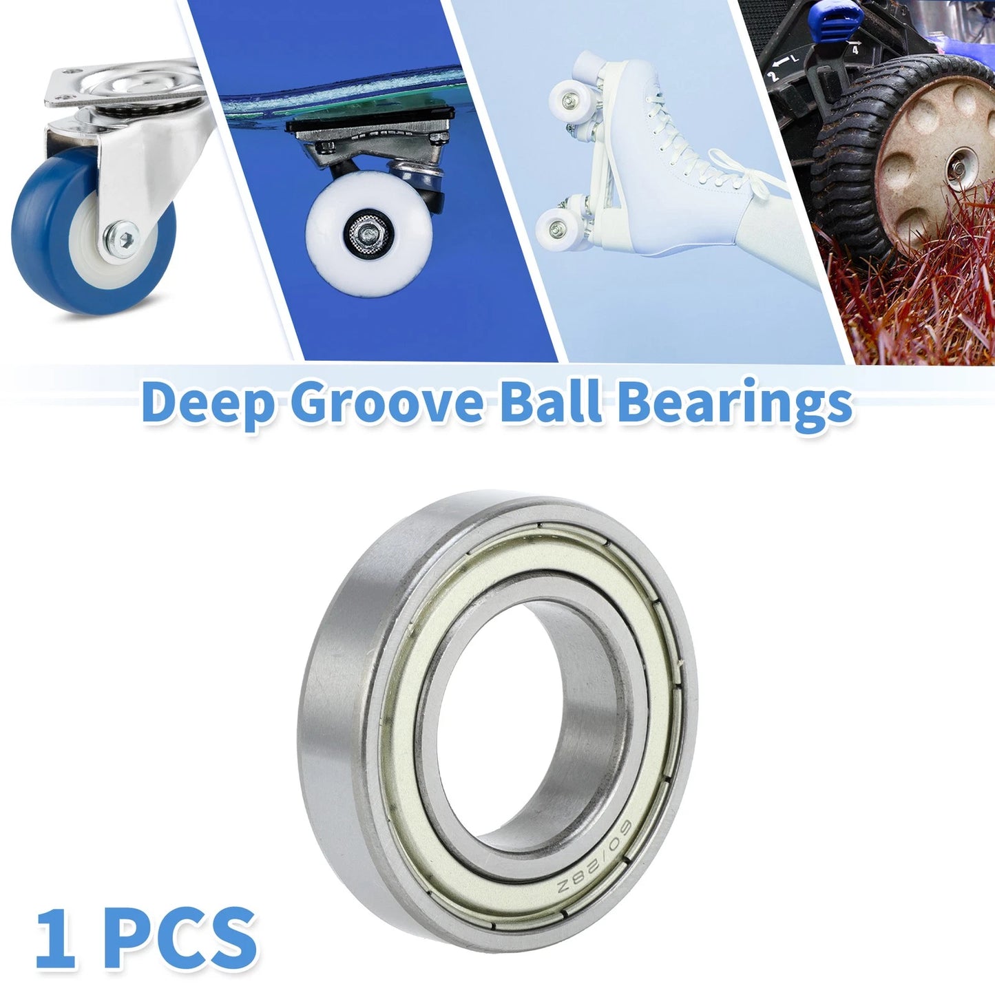 60/28AZZ 28x52x12mm Deep Groove Ball Bearings for Scooter Skateboard Wheel