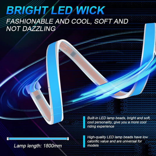 180cm Dynamic LED DRL Hood Light Strip for Car