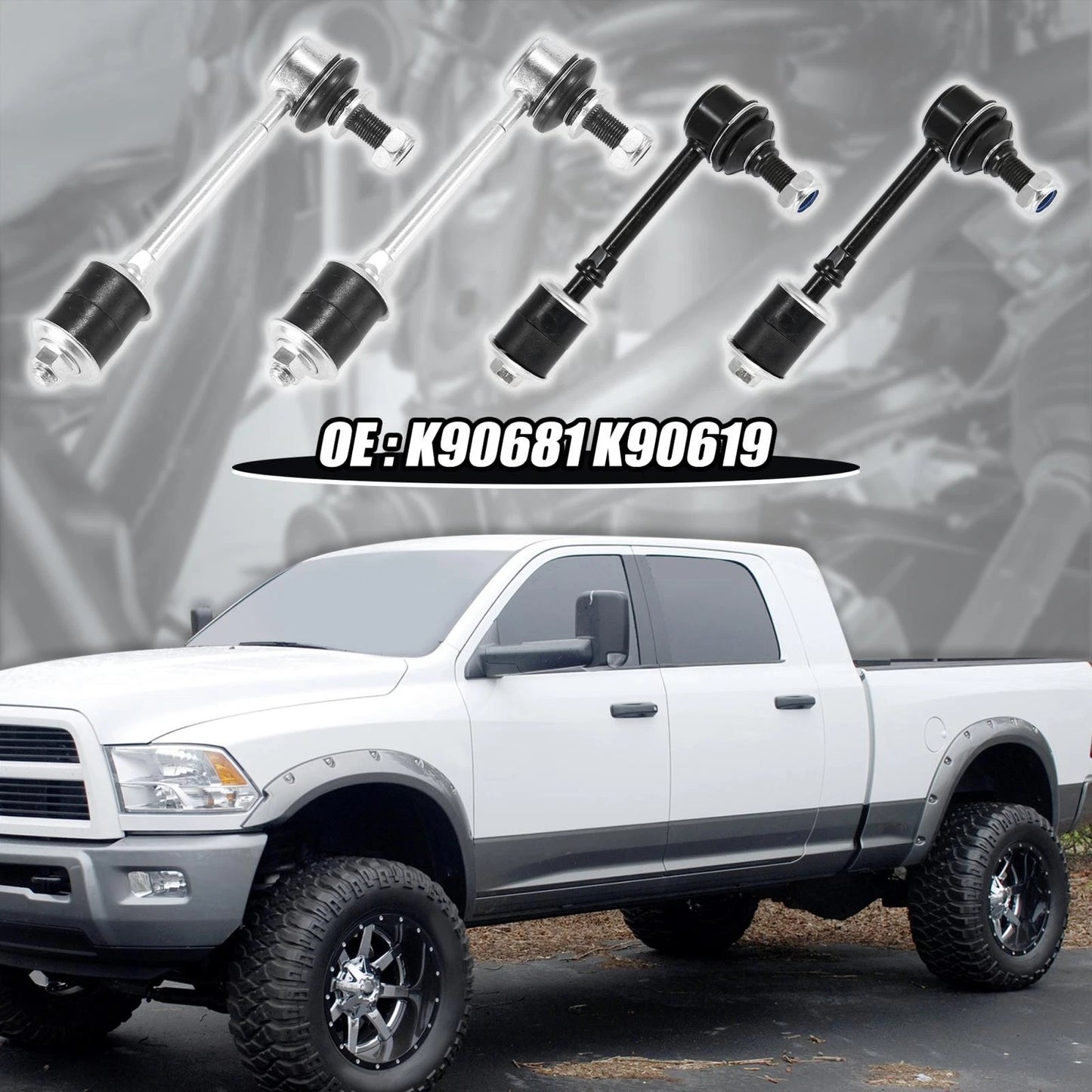 4pcs Sway Bar Links Stabilizer for Toyota 4Runner (2003-2023)