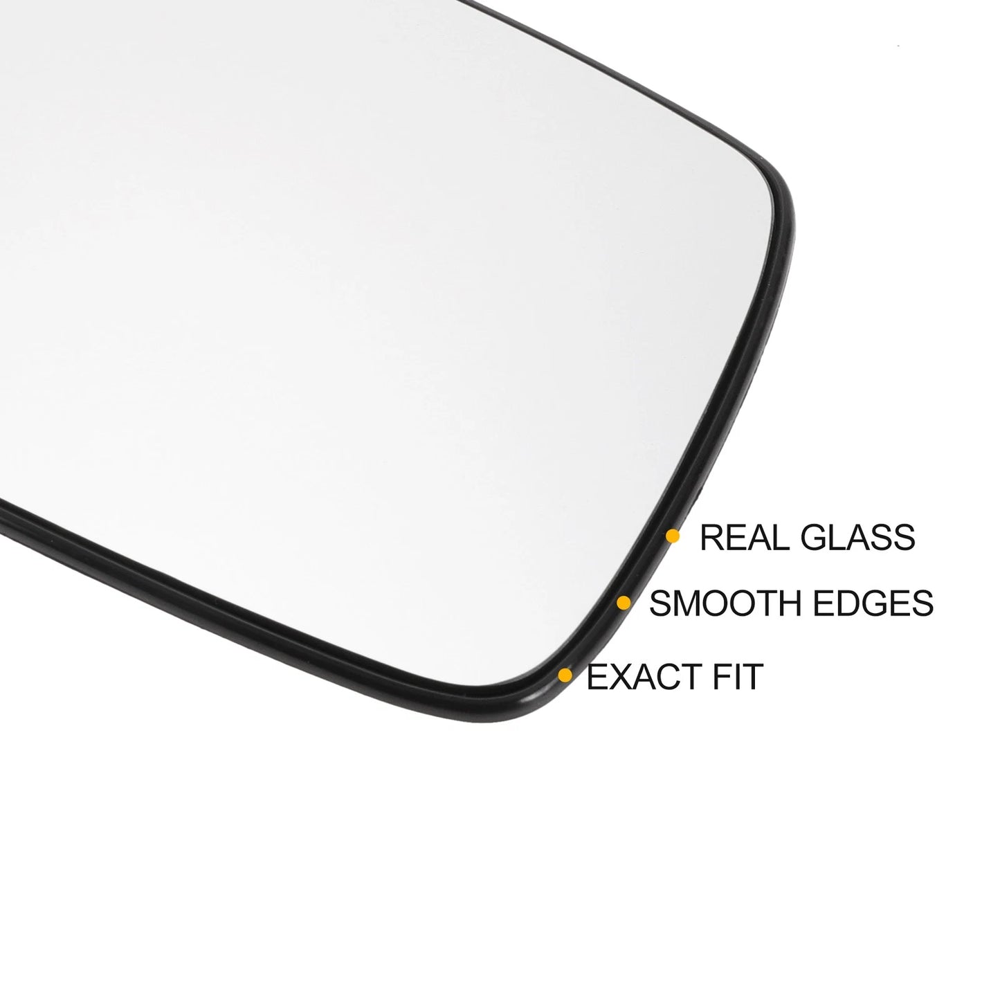 Left Side White Mirror Glass w/ Back Non-heated for Toyota Yaris (1999-2003)