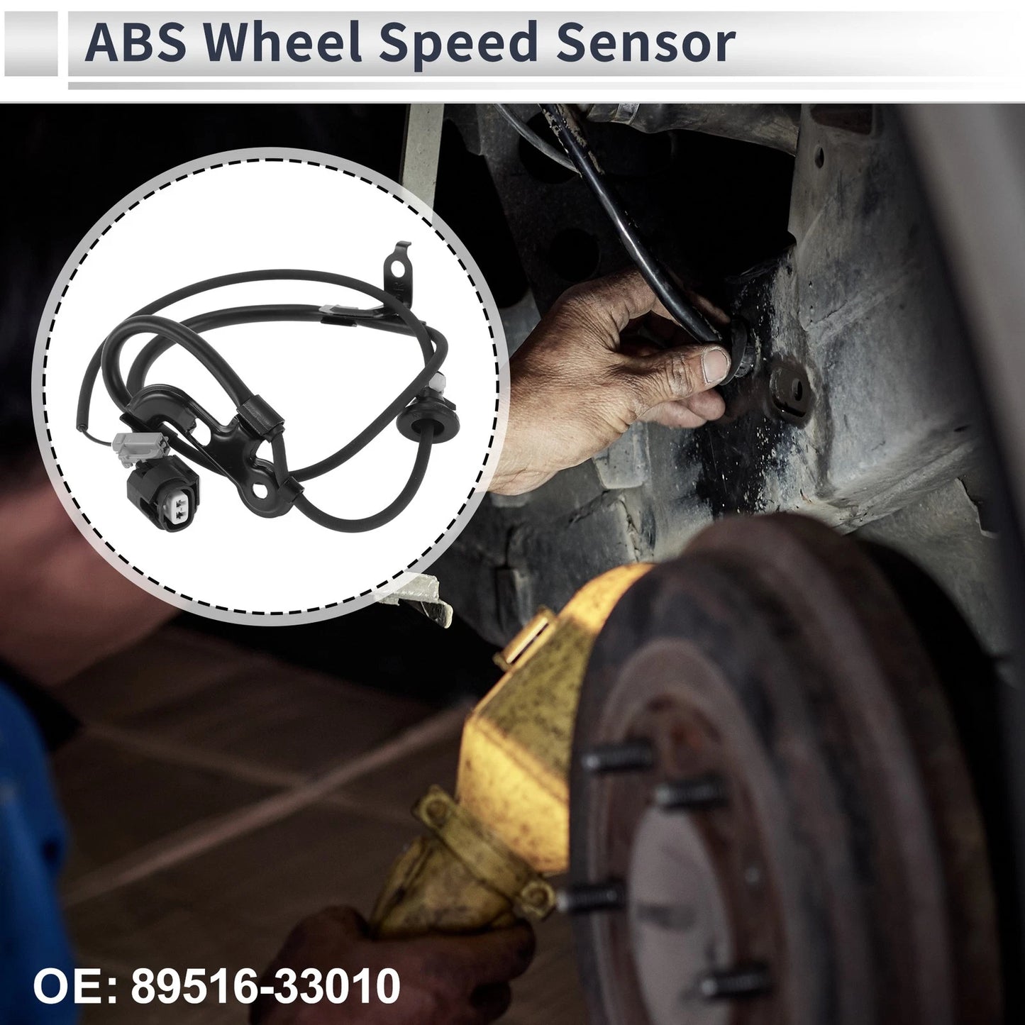 ABS Wheel Speed Sensor 1 Pc Rear Right for Toyota Camry (2002–2006)