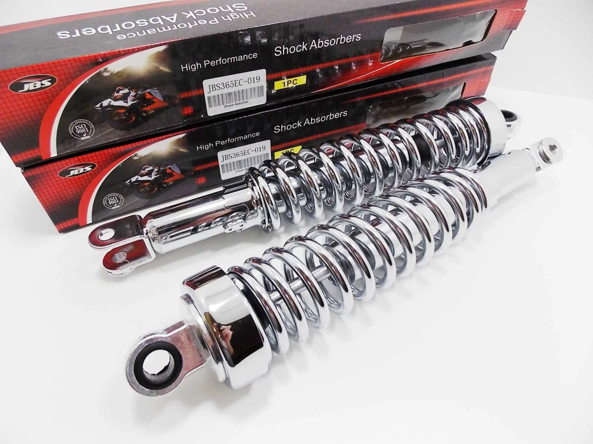 365mm Chrome Rear Shock Absorbers for Honda CB750 KZ (1979-1982)