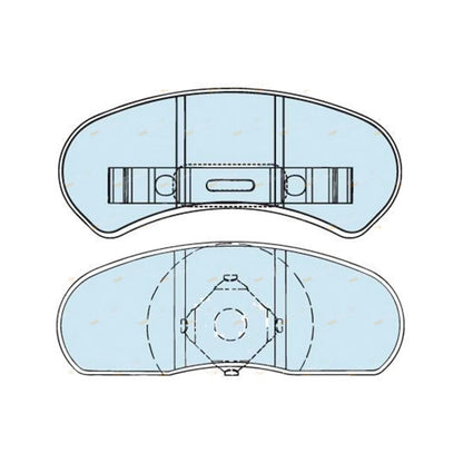 Rear Disc Brake Pads Set for Ford Falcon XB XC XD (1973-1981)