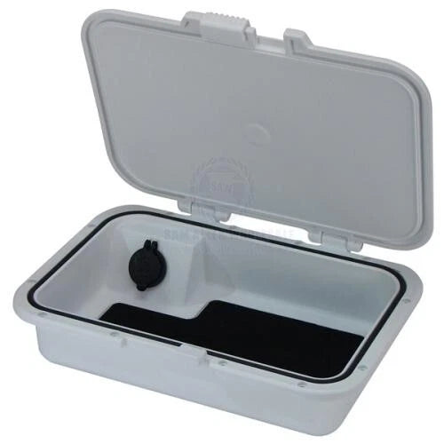 Boat Glove/Console Compartment Dual USB Waterproof White 311x223