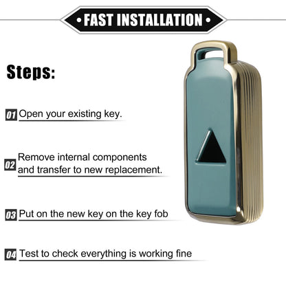 TPU Blue Remote Key Fob Cover for Mitsubishi Outlander (2014-2023)