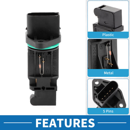 MAF Mass Air Flow Sensor for BMW 745i V8 4.4L E65 (2002-2003)