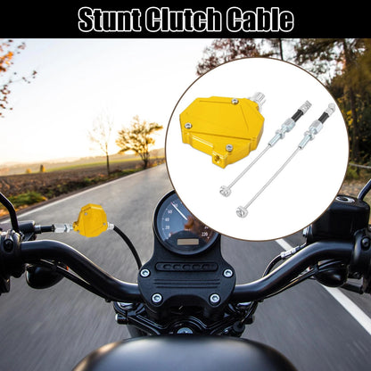 Stunt Clutch Easy Pull Cable Clutch Economizer System Gold Tone for Motorcycle