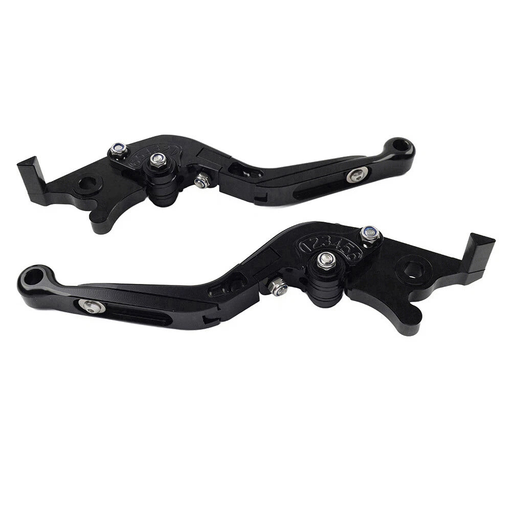 CNC Extendable Brake Clutch Levers for Yamaha YZF R1 (2009-2014) Black