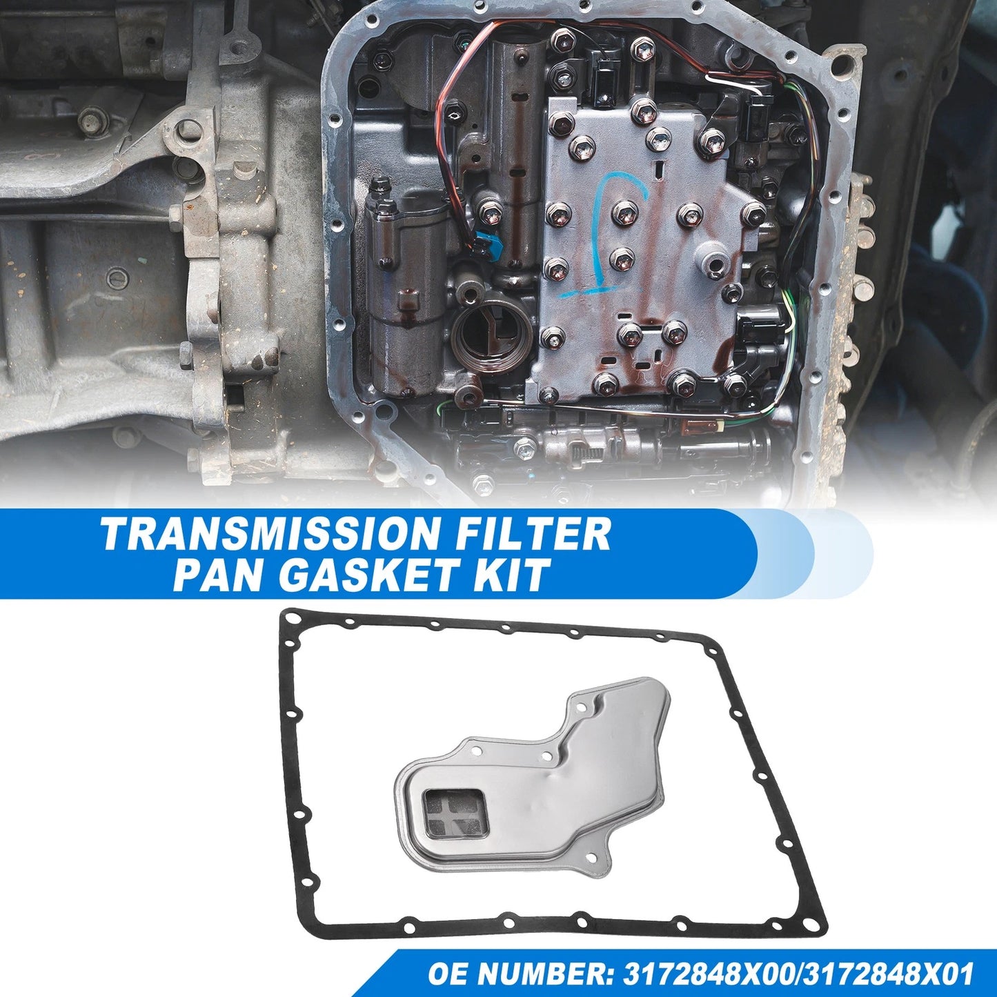 Auto Transmission Filter Oil Pan Gasket for Nissan (2000-2004)