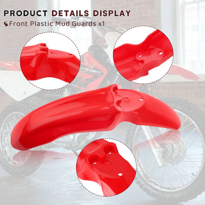 Front & Rear Mud Guard for Honda CRF80F CRF100F (2004–2008)
