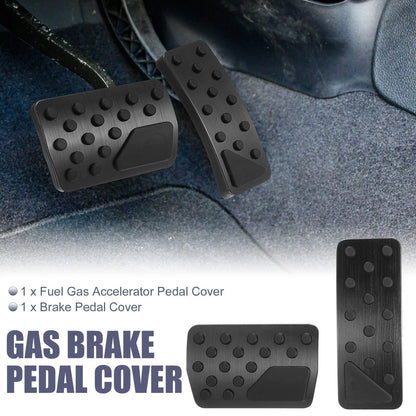 Brake Pedal Pad & Gas Pedal Cover for Jeep (2011-2021) Black