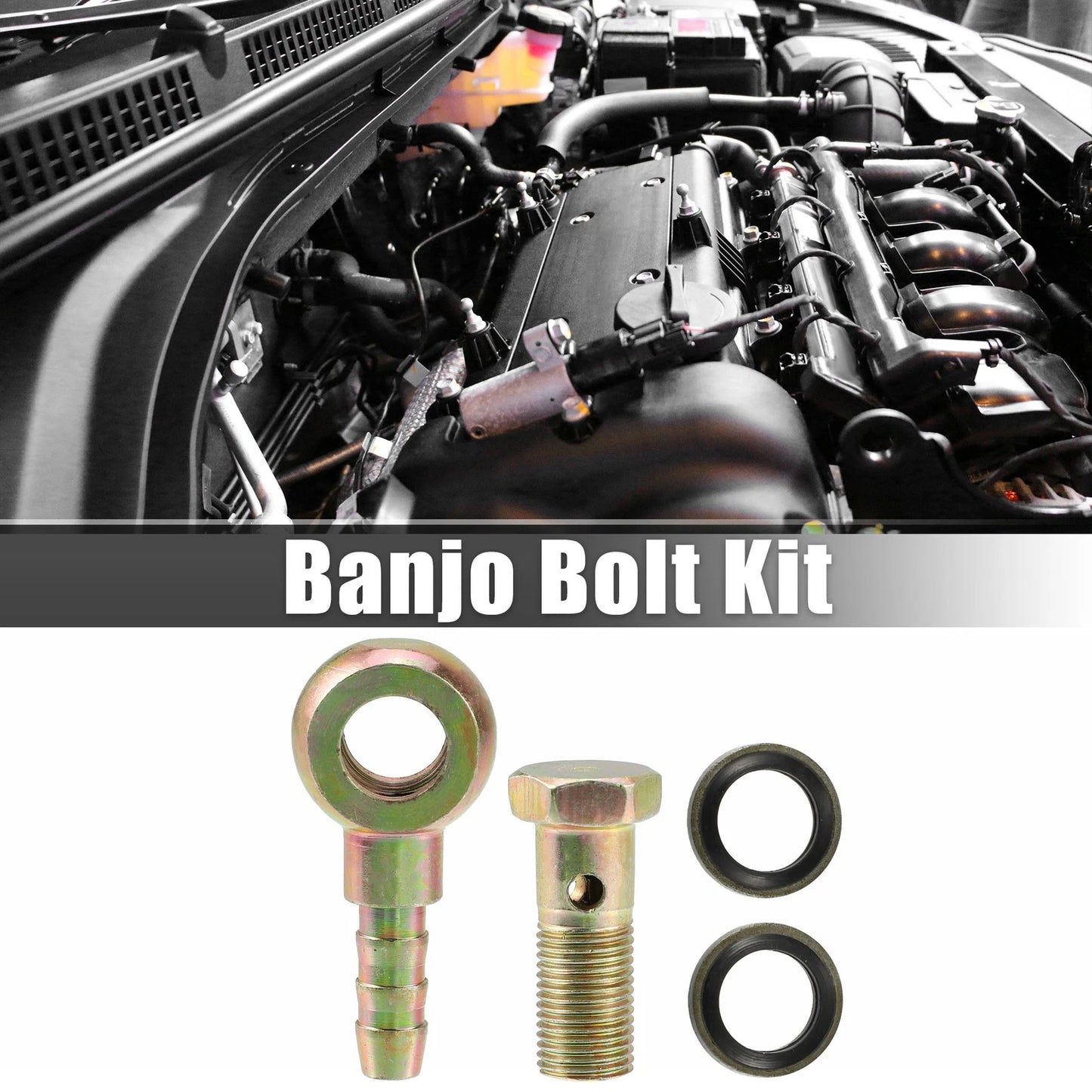 M10x1 / Banjo Bolt with Copper Washers for Motorcycle