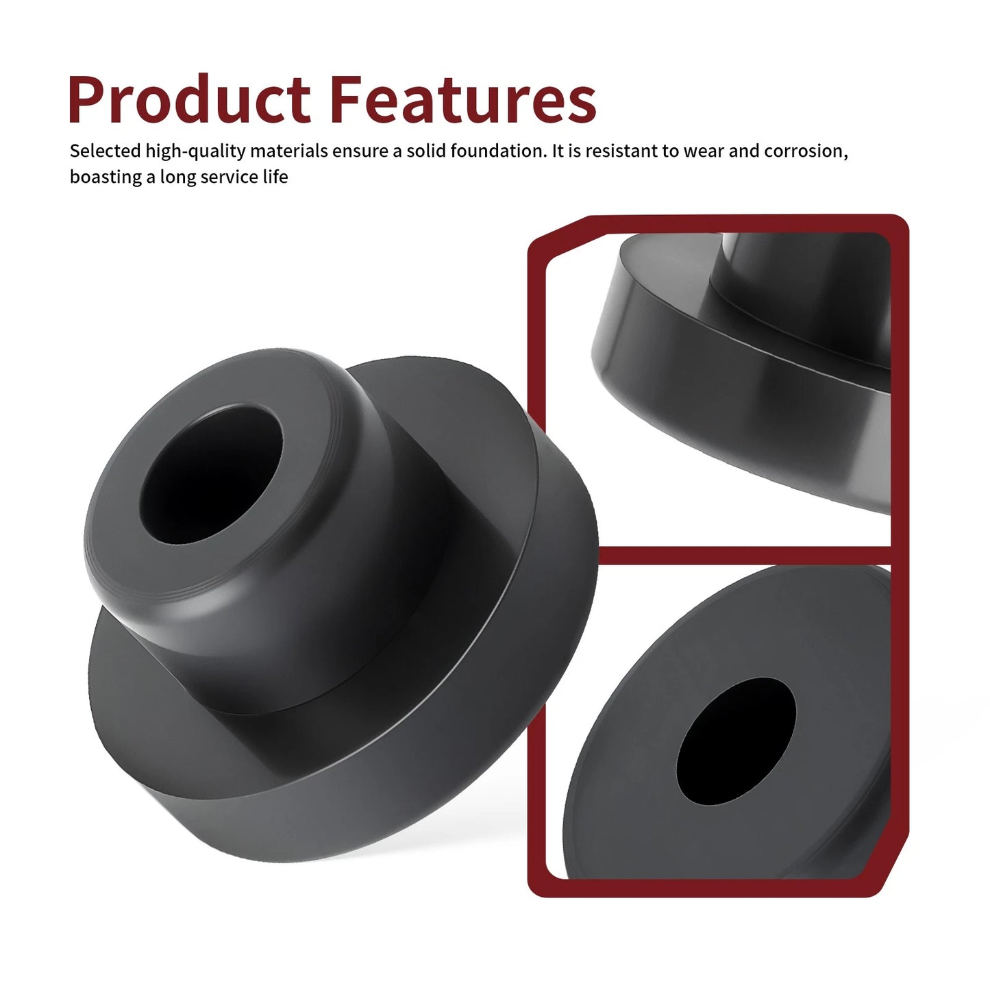 Radiator Lower Mount Bushing 2pcs for Polaris Trail Boss 350L 2x4/4x4 1990-1993