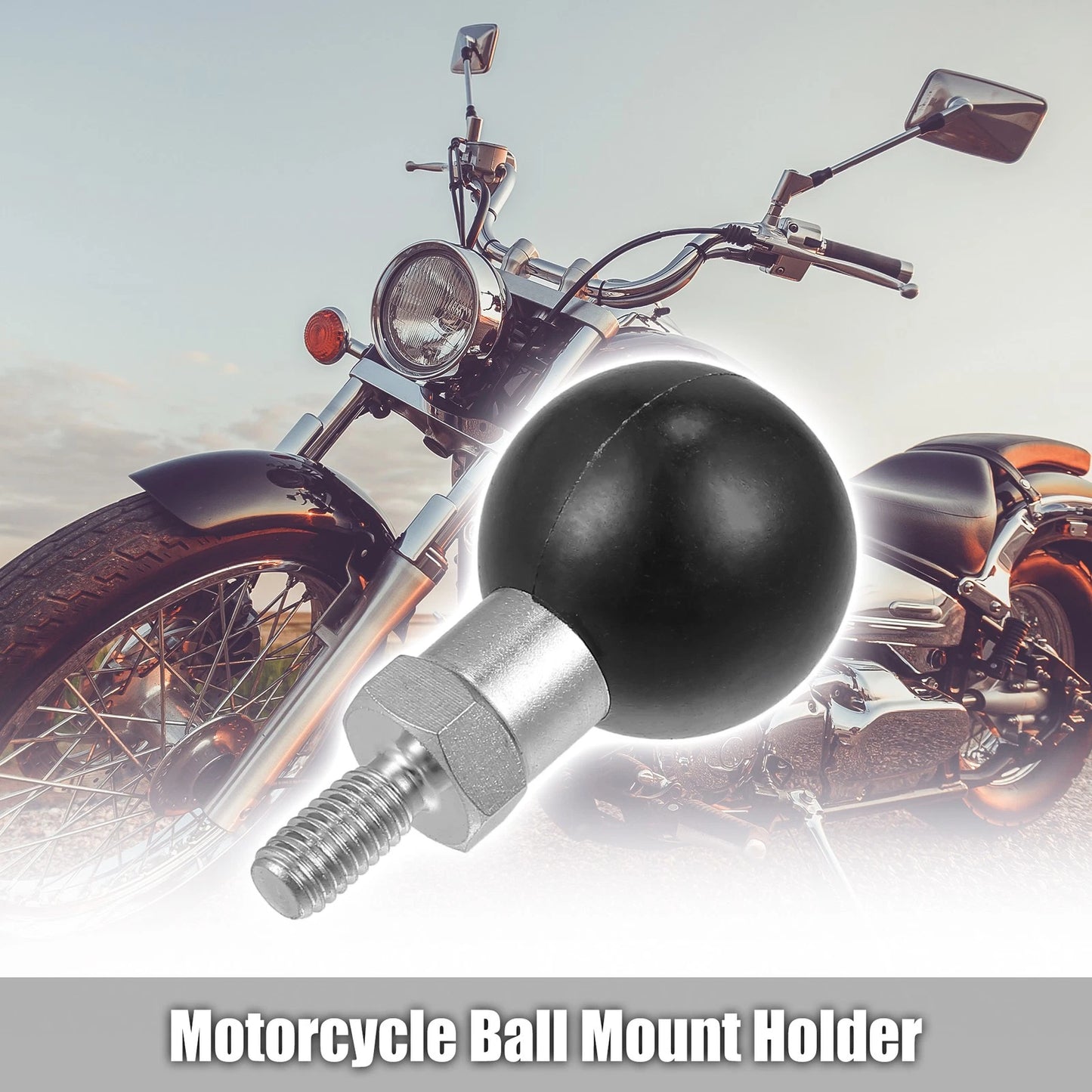 25mm Ball Mount Portable Tripod Ball Adapter for Motorcycle M6 Threaded Bolt