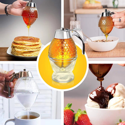 200ML Honey Dispenser with Stand for Easy Pouring