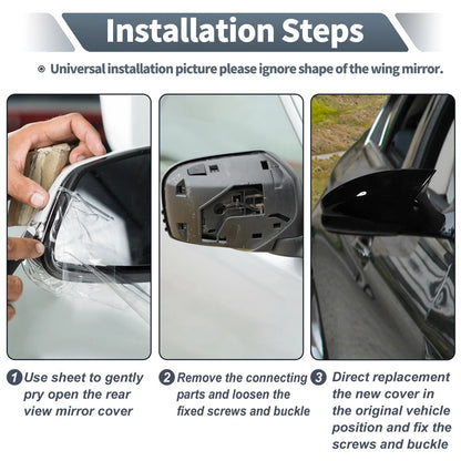 Left Driver Side Mirror Cover Cap White for Toyota Camry (2018-2023)
