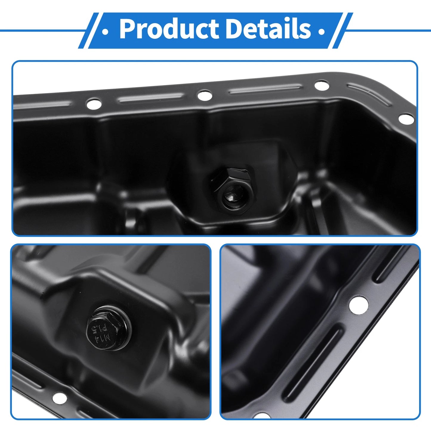 Engine Oil Pan for Dodge Grand Caravan (2011-2020) Iron Black