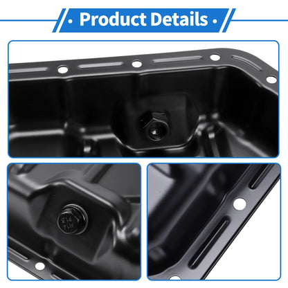 Engine Oil Pan for Dodge Grand Caravan (2011-2020) Iron Black