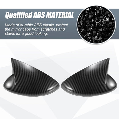 Carbon Fiber Rearview Mirror Cover Overlay for Ford Mustang