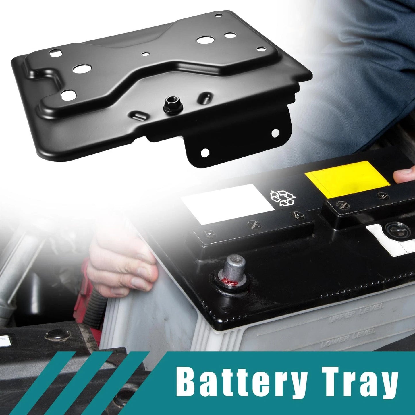 Left Driver Side Battery Tray for Chevrolet GMC Cadillac (1999-2007)