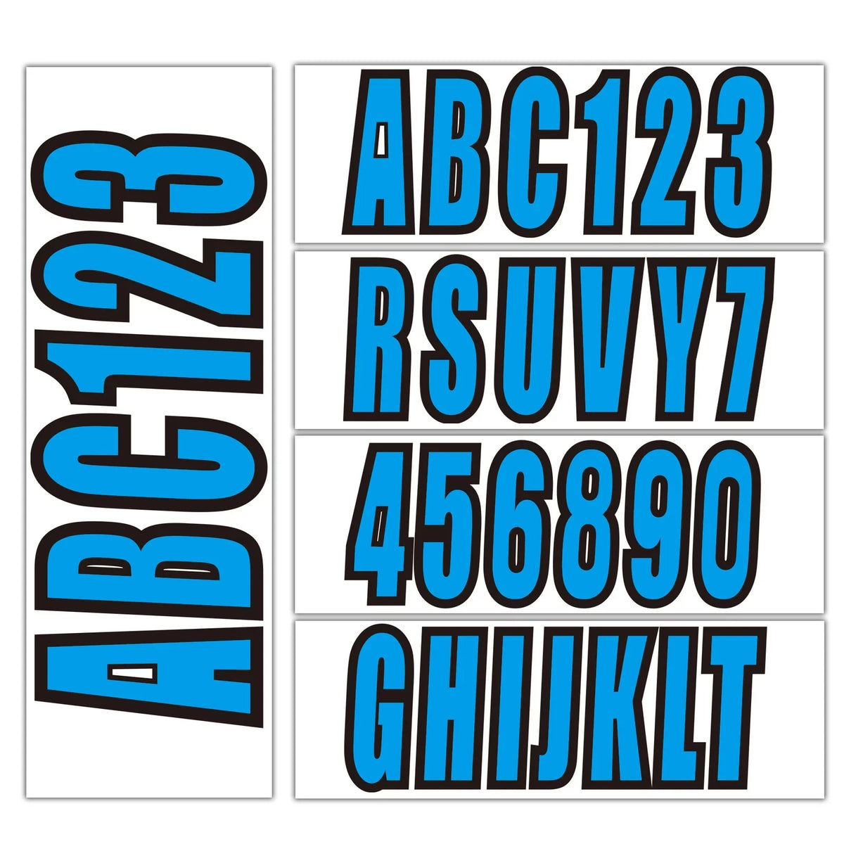 PWC Jet Ski Custom Registration Decal Sticker Blue for All Models