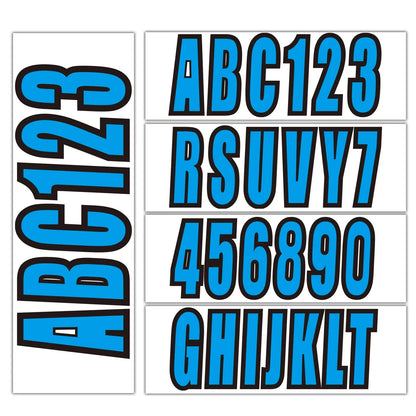 PWC Jet Ski Custom Registration Decal Sticker Blue for All Models