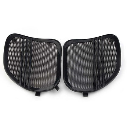 Tri-Line Speaker Grills Covers for Harley Road Glide (2015-2022) Black