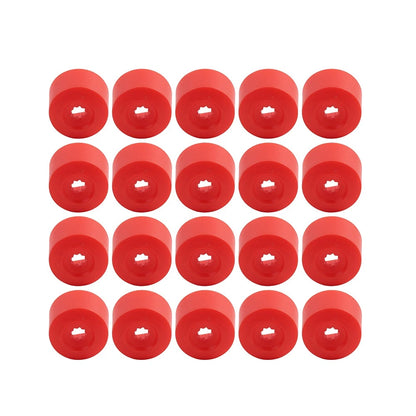 17mm Red Wheel Lug Nut Bolt Cover Caps  for Volkswagen Golf, Passat, Beetle