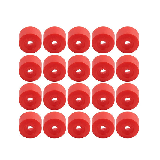 17mm Red Wheel Lug Nut Bolt Cover Caps  for Volkswagen Golf, Passat, Beetle