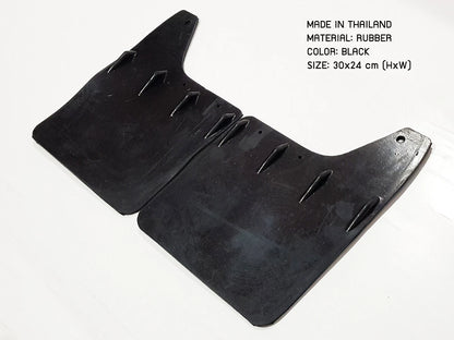 Front Mud Flaps Splash Guards for Holden TF Rodeo Isuzu 88-97 (Black Rubber)