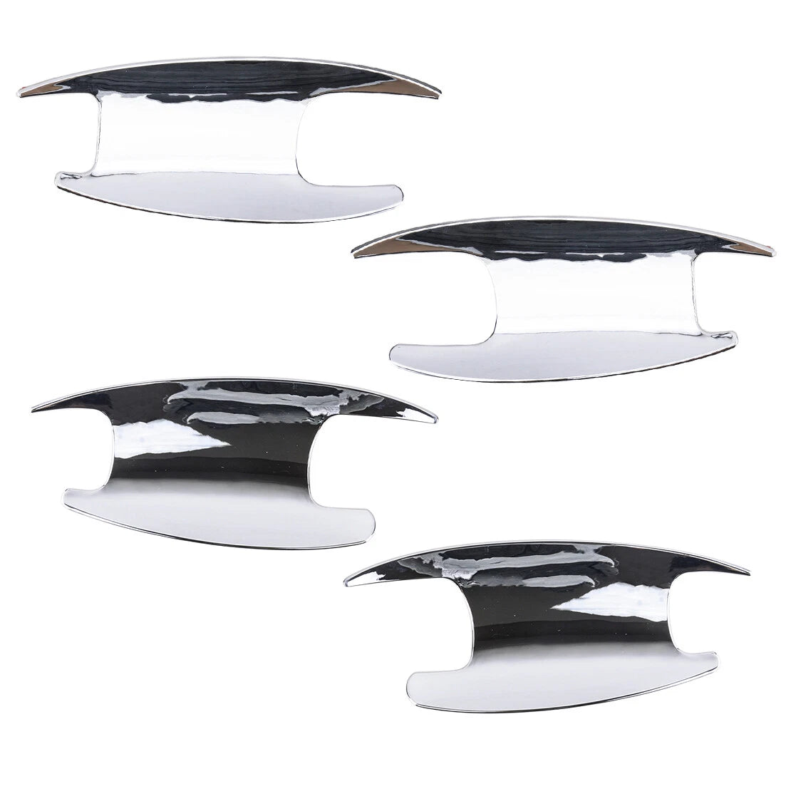 Silver Door Handle Bowl Cover Trim for Benz C E GLC Class (2015-2023)
