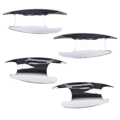 Silver Door Handle Bowl Cover Trim for Benz C E GLC Class (2015-2023)