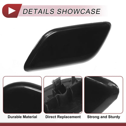 Front Left Washer Nozzle Cover for Subaru Outback (2010-2018) Black