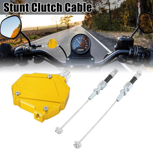 Stunt Clutch Easy Pull Cable Clutch Economizer System Gold Tone for Motorcycle