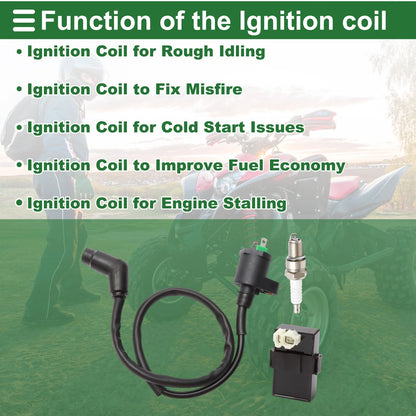 Ignition Coil Set for Honda FourTrax 300 TRX300 2x4 (1994-1997)