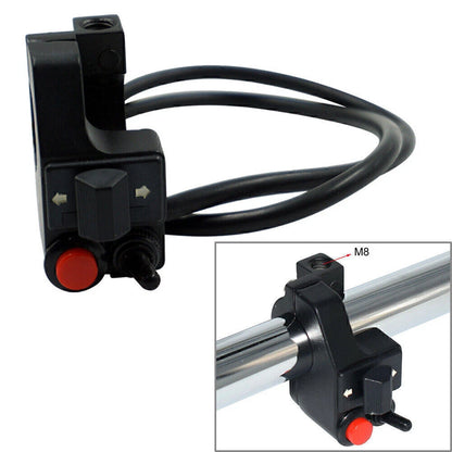 7/8" Motorcycle Left Handlebar Switch for Turn Signal, High/Low Beam, Horn