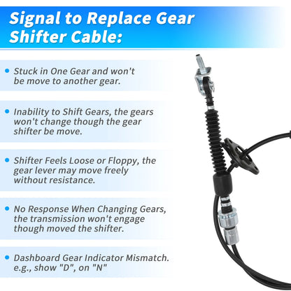 Auto Trans Gear Shifter Cable for Toyota Tundra, Sequoia (2005-2007)