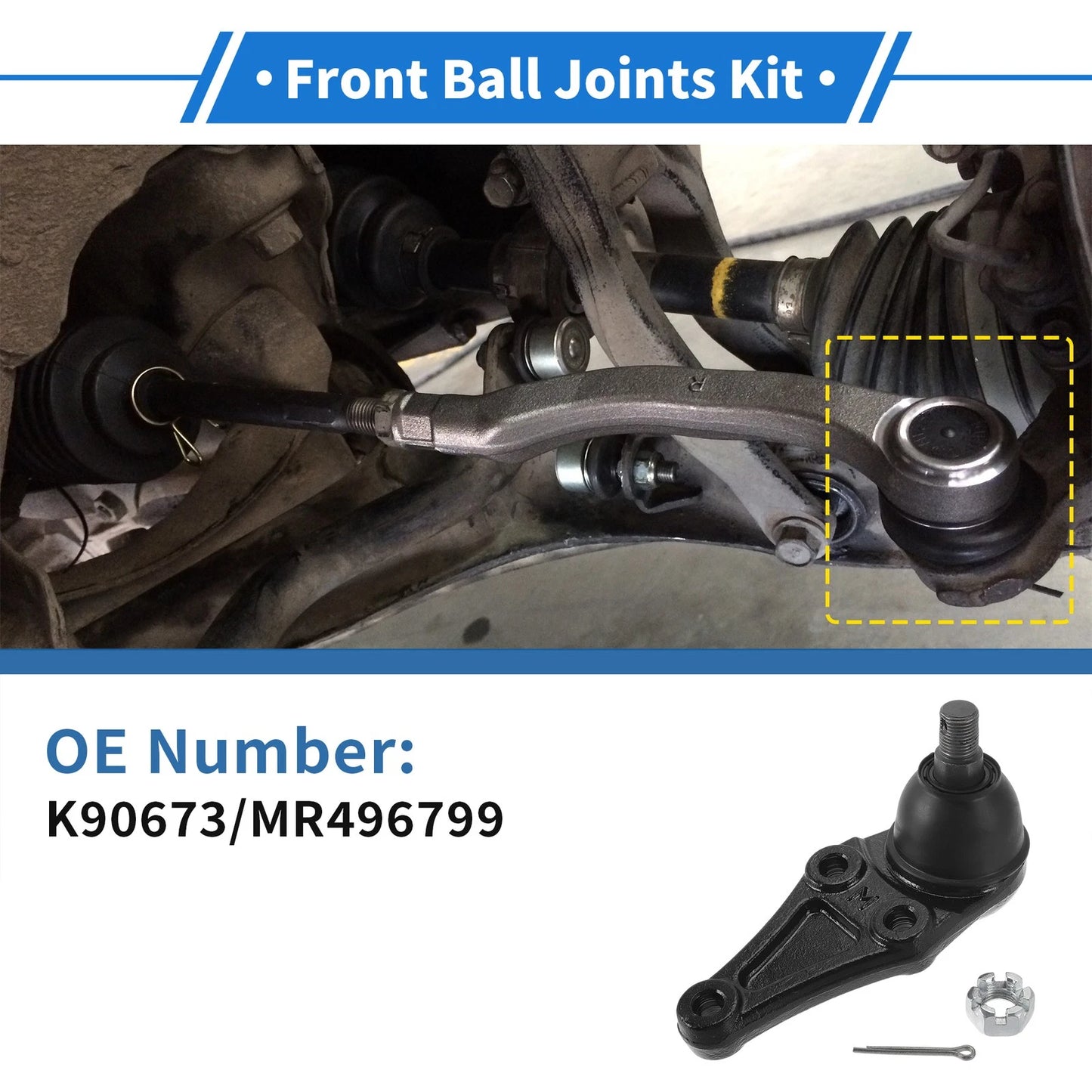 Front Lower Ball Joints for Mitsubishi Montero Limited (2001-2006)